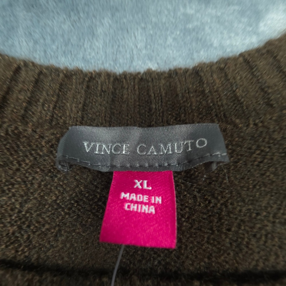 Vince Camuto Womens Brown Pumpkin Fair Isle Halloween Sweater XL SV7755201 NEW - Picture 2 of 8